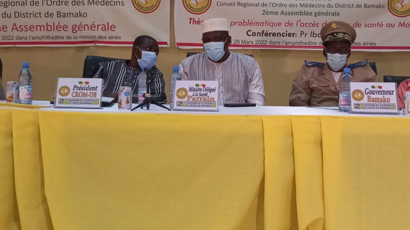 Conseil régional de l’Ordre des médecins du District de Bamako :  L’accès aux soins de santé au cœur des échanges de la 2e Assemblée générale