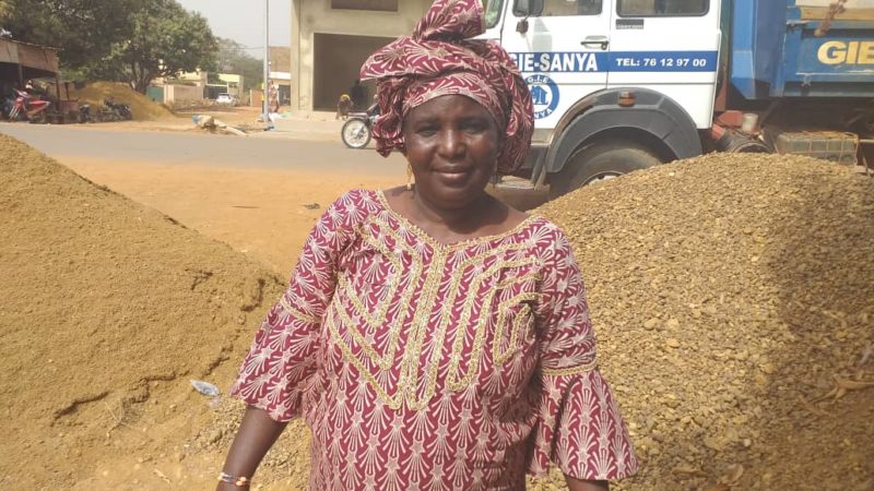 Traore Kadiatou Kamissoko, une femme qui a pu s’imposer dans un domaine réservé aux hommes.