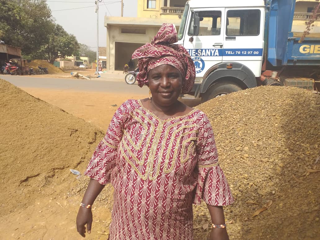 Traore Kadiatou Kamissoko, une femme qui a pu s’imposer dans un domaine réservé aux hommes.