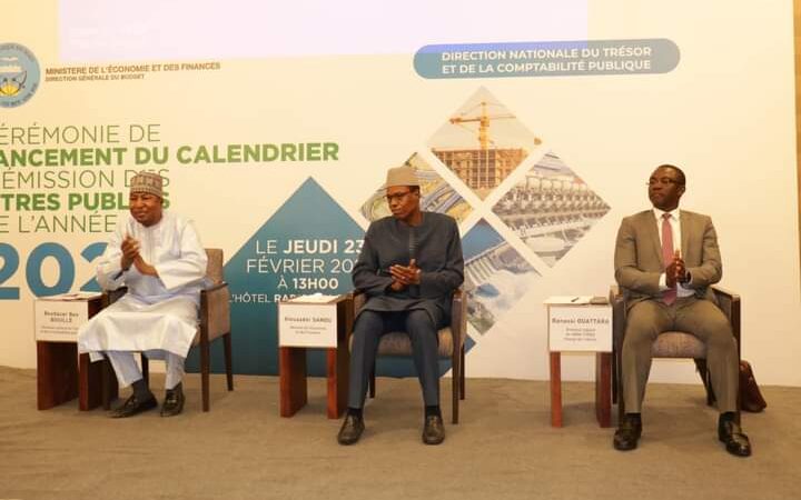 Émission des titres publics au titre de l’année 2023 : l’Etat du Mali mobilisera 1 409 milliards FCFA sur le marché financier régional à travers le Trésor public.