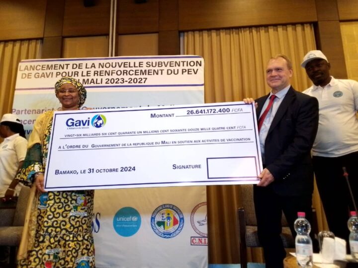 Mali: GAVI octroie plus de 26 milliards de FCFA au MSDS pour l’extension de la couverture vaccinale