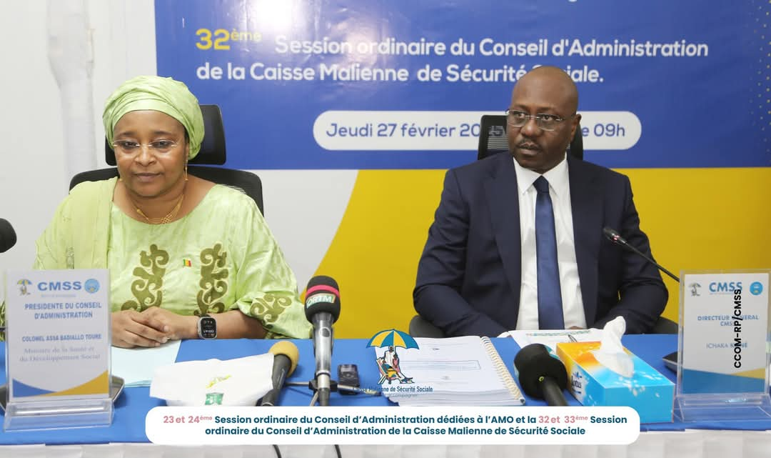 Double session ordinaire du Conseil d’Administration de la CMSS/AMO : Les budgets 2025 de la CMSS et la Délégation de gestion de l’AMO à la hausse pour leur permettre d’accomplir convenablement leurs missions respectives.