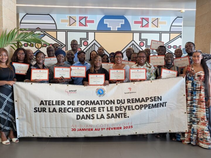 PARTENARIAT REMAPSEN-SPEAK UP AFRICA  Des journalistes formés sur le rôle des médias dans la recherche, le développement et l’innovation en santé en Côte d’ivoire.