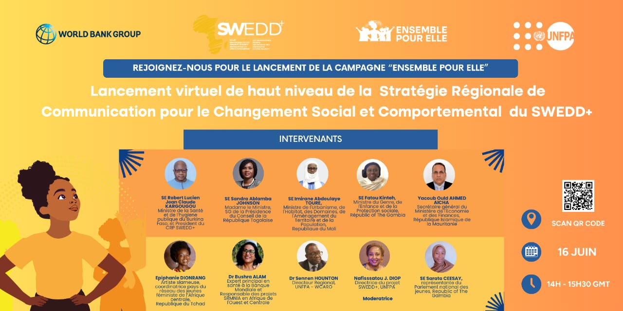 Communiqué de presse de UNFPA sur le Lancement régional de la campagne « Ensemble pour elle »