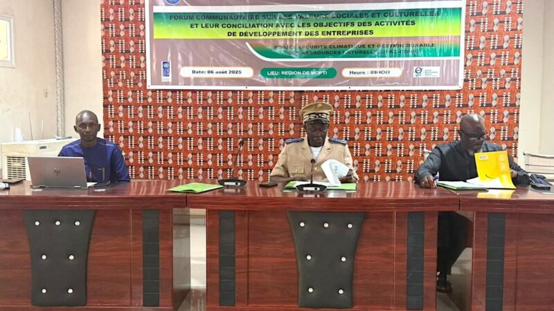 Mali-Mopti : Le Projet Sécurité Climatique (PSC-GDRN) prône l’inclusion socio-économique à travers les entreprises climato-intelligentes.