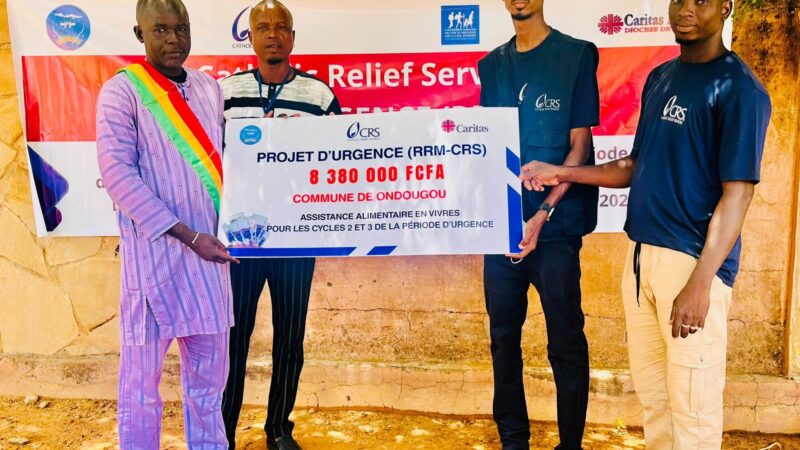 Mali: CRS apporte une assistance financière à 252 ménages à Ningari