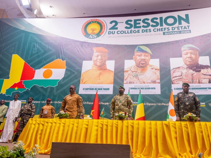 Deuxième session du Collège des Chefs d’État de l’AES : ouverture des travaux à Bamako
