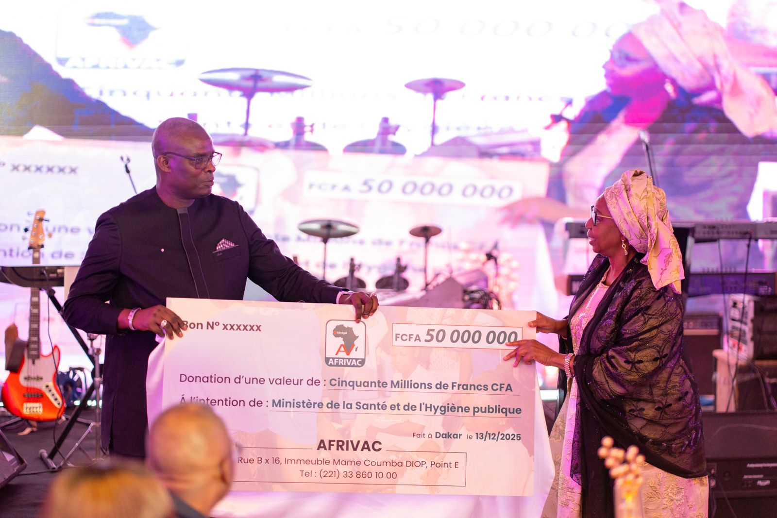 Sénégal-Renforcement de la vaccination : AFRIVAC offre 50 millions de FCFA au ministère de la Santé
