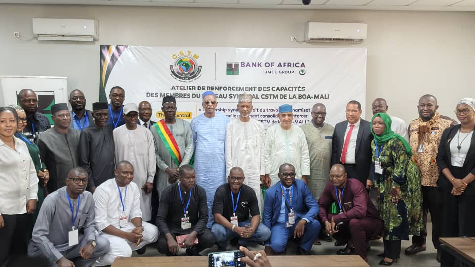 BOA Mali : Les membres du Comité CSTM outillés sur le droit syndical