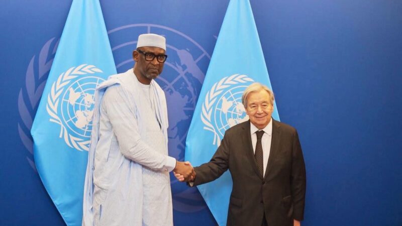 Mali-Entretien avec le Secrétaire général des Nations-Unies à New-York :Le ministre Abdoulaye Diop condamne « les soutiens au terrorisme téléguidé »  