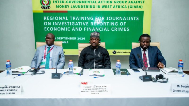 Lutte contre la criminalité financière en Afrique de l’Ouest : le GIABA renforce les capacités des journalistes pour mieux enquêter
