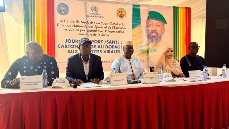 Lutte contre le dopage en milieu sportif : Le ministère des Sports et l&rsquo;OMS Mali font front commun 